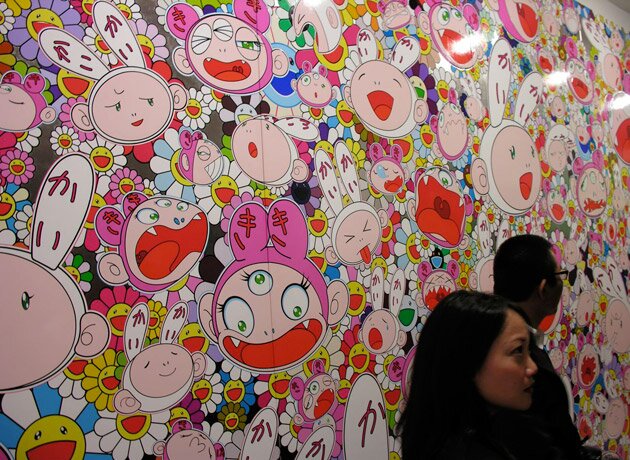 murakami kawaii flower art murakami gagosian exhibition kawaii art