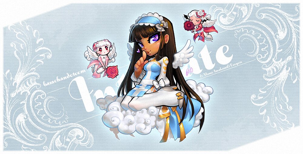 Kawaii Girl Barachan Illustration KAwaii Girl Manga Style Barachan Illustration