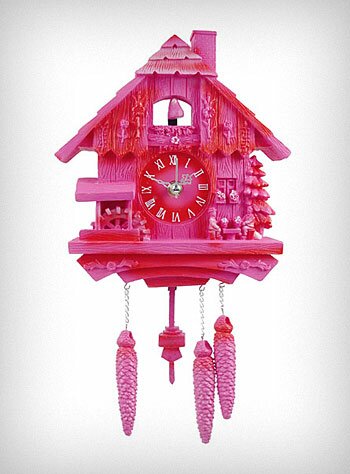 Pink Kitch Wall Clock Pink Chuko Wall Clock Kitch Plastic Interior