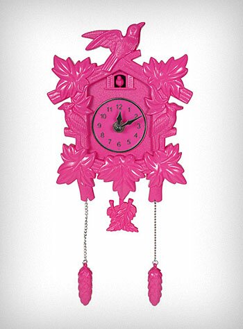 Pink plastic Wall Clock Pink Chuko Wall Clock Kitch Plastic