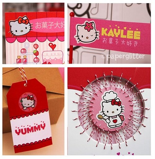 Hello Kitty Birthday Hello Kitty Birthday Party By Paper Glitter3