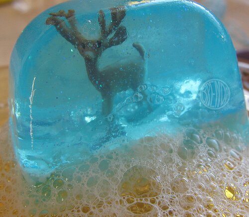 Snowglobe Soap Snowglobe Soap With Raindeers