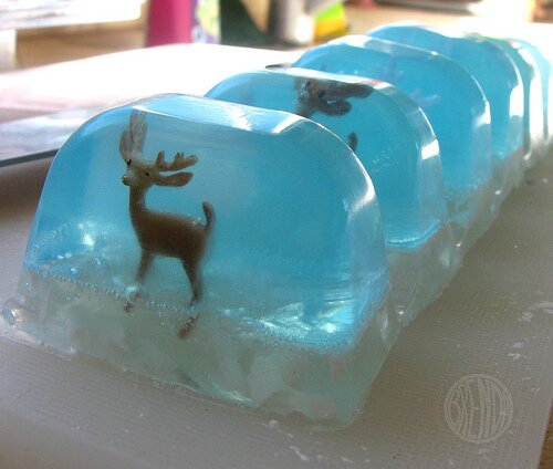 Snowglobe Soap Snowglobe Soap With Raindeer
