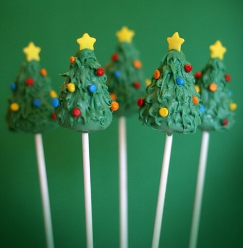 Christmas Tree Cake Pops Christmas Tree Cake Pops Kawaii Cake Pops Kawaii Food blog
