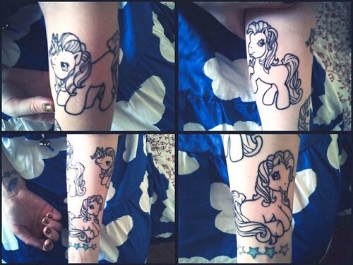 Black And White My Little Pony Tattoos Black And White My Little Pony Tattoos Kawaii Tattoo Blog