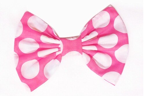 Pink Polka Dot Hair Bow Pink Polka Dot Hair Bow Kawaii Cute Bow Blog