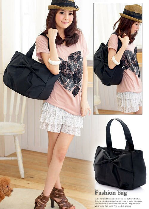 Bow Bag Bow Bag Black Kawaii Fashion Blog