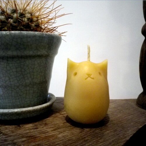 Kawaii Cat Candle Kawaii Cat Beewax Candle Kawaii Cat Blog