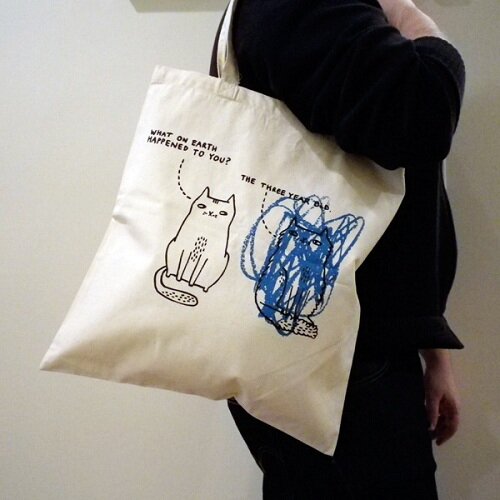 Cat Tote Bag Kawaii Cat Tote Bag Kawaii Bag Blog
