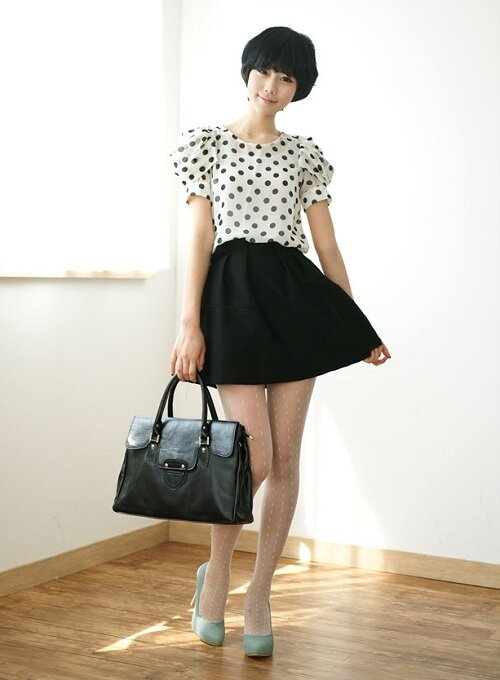 Polka Dot Blouse Polka Dot Blouse Kawaii Clothes Fashion Blog 2