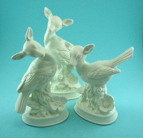 Deer Birds Figurines Deer Birds Ceramic Figurines Kawaii Figures Vinyl Blog 2