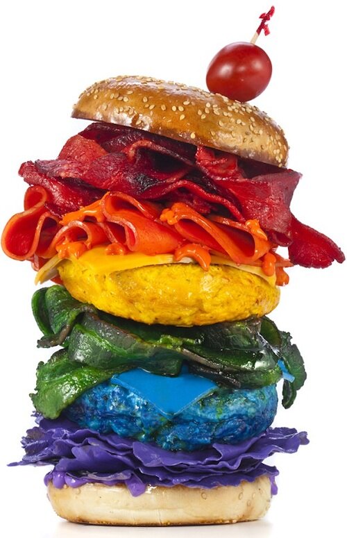 Rainbow Burger Rainbow Burger Kawaii Dessert Blog