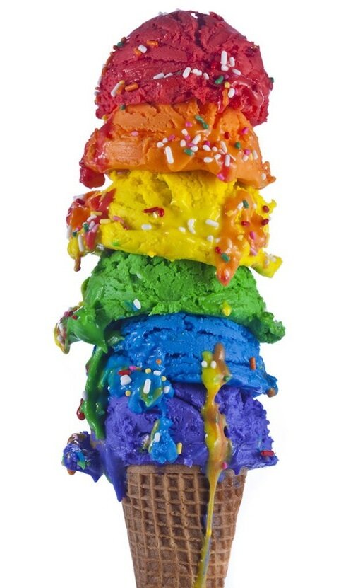 Rainbow Ice Cream Rainbow Ice Cream Kawaii Dessert Blog