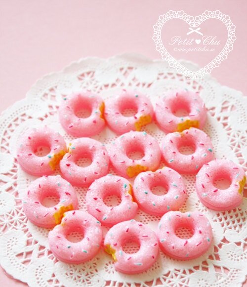 Pink Donuts Strawberry & Sprinkle Donut Cabochons Kawaii Blog
