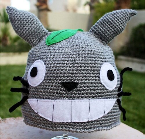 Totoro Hat Totoro Hat Kawaii San-X Anime Japanese Crochet Beanie