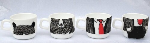 Kawaii Bear Cups Hand Painted Kawaii Bear Cups Kawaii Blog