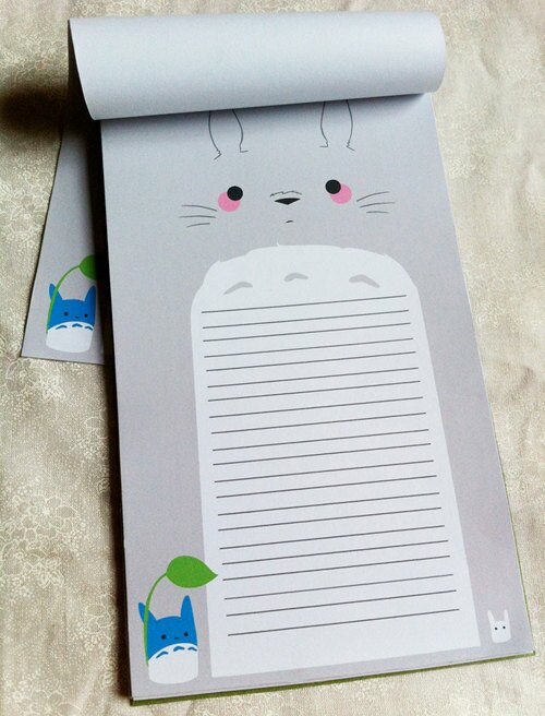 Totoro Notepad Totoro Notepad Kawaii Stationary Blog