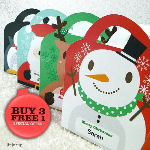 Christmas Kawaii Printables Gift Box Christmas Kawaii Printables Kawaii Papercraft Blog