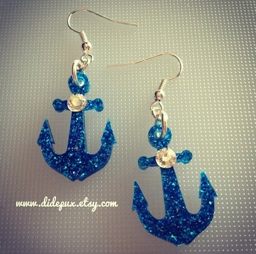Anchor Earrings Anchor Earrings Kawaii Jewelry Di Depux