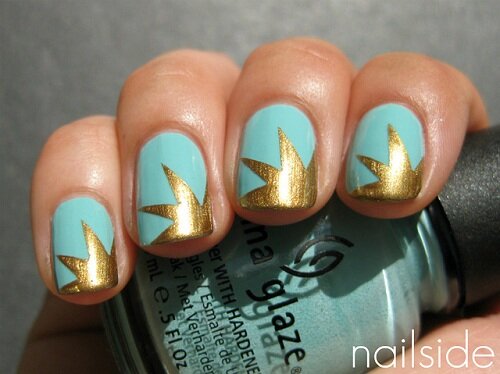 Gold Star Nail Design Gold Star Explosion Nail Design Tutorial Kawaii Nails