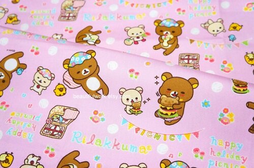 Rilakkuma Fabric Rilakkuma Fabric San-X Kawaii Clothes Blog