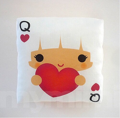 Queen Of Hearts Pillow Valentines Queen Of Hearts Kawaii Pillow From MyMimi