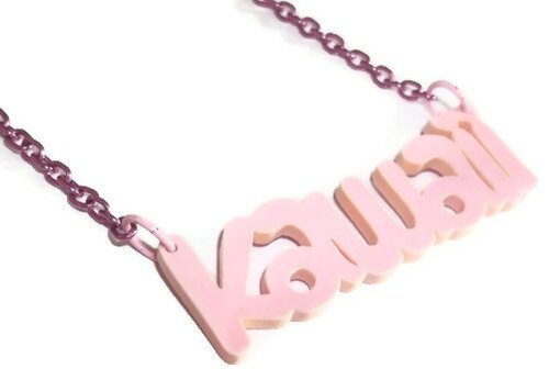 Kawaii necklace laser cut kawaii jewelry